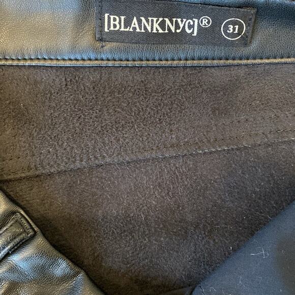 NWT BLANKNYC Need You Tonight Pant Vegan Leather Black Size 31 - Picture 8 of 14